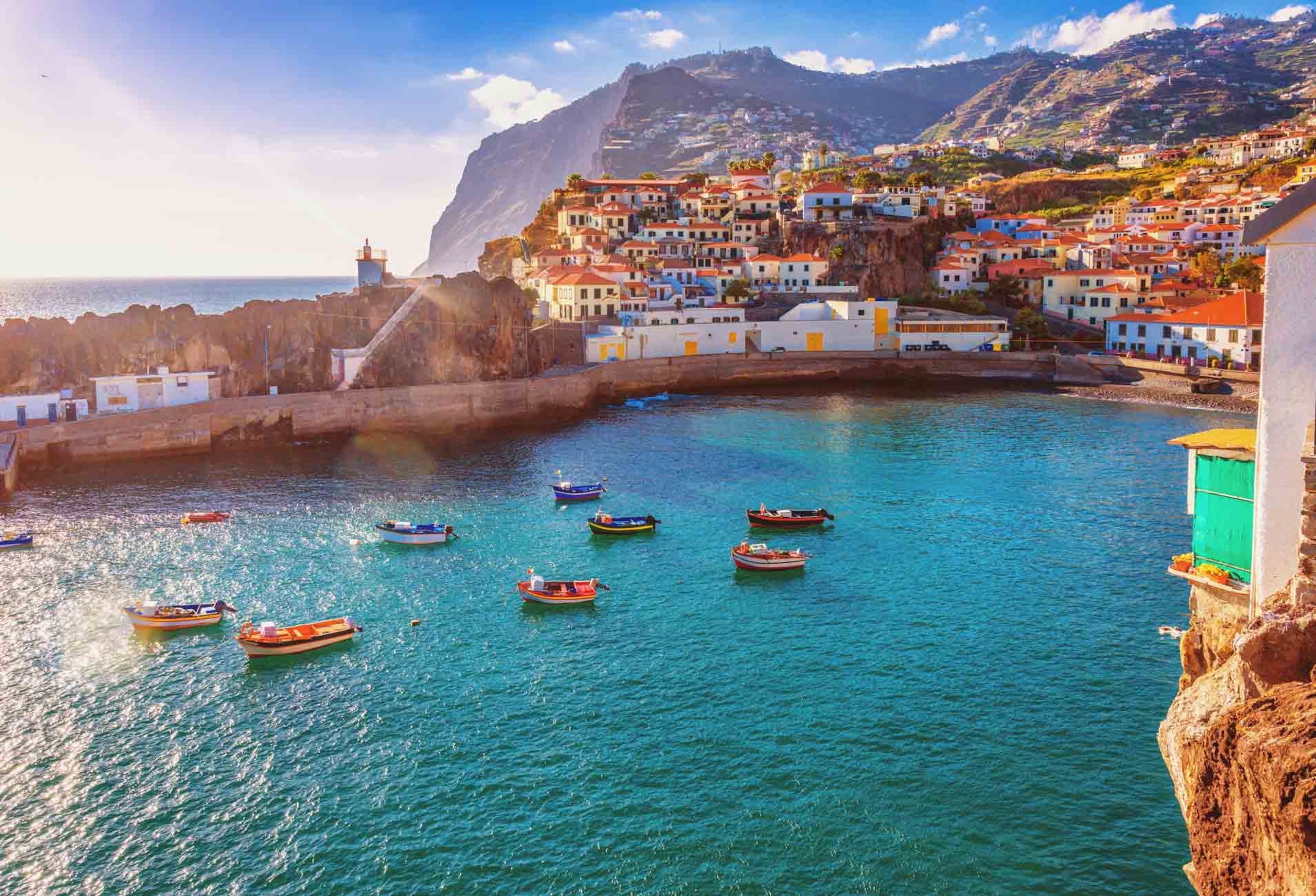 the fishing village of Camara de Lobos Madeira, Portugal