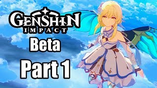 Genshin Impact Beta (2020) Gameplay Walkthrough Part 1 - Mastering the Wind [PC]