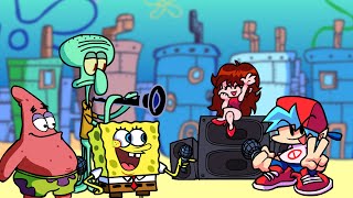 BOB ESPONJA y sus AMIGOS RETAN a BF - Friday Night Funkin Bikini Bottom Funkin' [FULL WEEK] FNF Mods