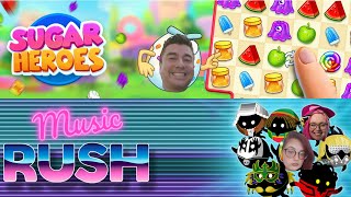 When Music Meets Sugar: A Whacky Livestream with Music Rush & Sugar Heroes