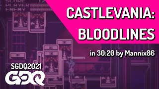 Castlevania: Bloodlines by Mannix86 in 30:20 - Summer Games Done Quick 2021 Online