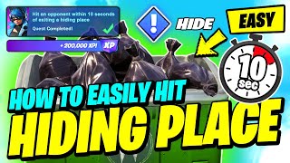 How to EASILY Hit an Opponent within 10 seconds of Exiting a Hiding Place - Fortnite Story Quest