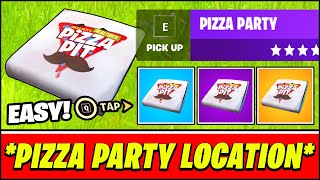 PIZZA PARTY Locations & Pizza Party Gameplay (Fortnite)