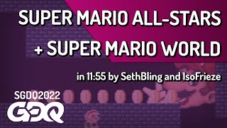 Super Mario All-Stars + Super Mario World by SethBling, IsoFrieze in 11:55 - SGDQ 2022