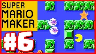 AMAZING PAC MAN LEVEL! - Super Mario Maker - Super Mario Maker Gameplay Walkthrough Part 6