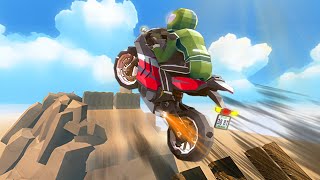 Cartoon Moto Stunt Gameplay