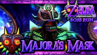 The Legend of Zelda: Majora's Mask 3D Boss Run - FINAL Boss - Majora's Mask Battle