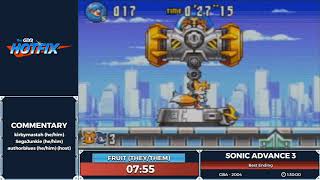 Sonic Advance 3 by JustFruitSalad in 1:18:48 - Sonic and the Shiny Things