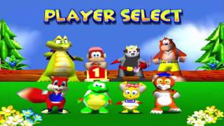 Haciendo Carreras De Autos Con Animales - Diddy Kong Racing | Carlos95