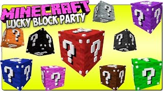 MINECRAFT 1.8 LUCKY BLOCK PARTY MOD - ADDON | ¡El Lucky Block que cambia de color!