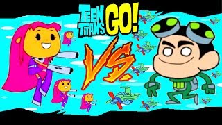 TEEN TITANS GO: H.I.V.E 5 - STARFIRE VS GIZMO - EPIC 1VS1 - FINAL FIGHT - CARTOON NETWORK GAMES