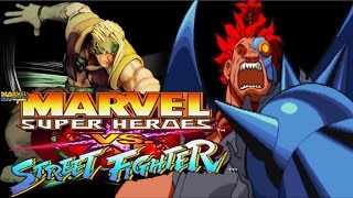 Marvel Super Heroes Vs Street Fighter (ARCADE CPS2) 1CC Shadow and Cyber-AKUMA (Full Gameplay)