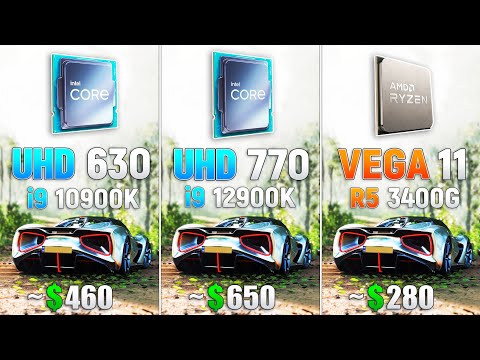 UHD 770 vs UHD 630 vs VEGA 11 - Test in 7 Games