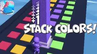 Stack Colors Gameplay | Addictive Colorful Autorunner