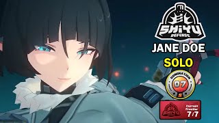 Jane Doe Solo Both Sides | NEW Shiyu Defense Critical Node 7 S Rank | Zenless Zone Zero 1.1