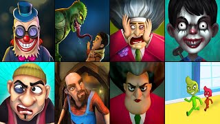 Grim Face Clown,The Lizard Man,Prankster 3D,Scary Child,Scary Robber Home Clash,Scary Stranger 3D