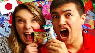 REACTING TO JAPANESE CANDY SWEETS! - FUNNY MOMENTS!