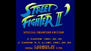 Street Fighter II: Champion Edition (Genesis) - Longplay as Ryu