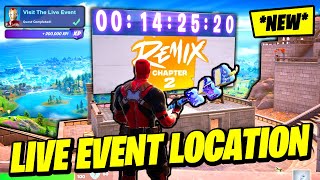 *NEW* Fortnite REMIX LIVE Event Location & Countdown Timer (Fortnite OG Chapter 2 REMIX)