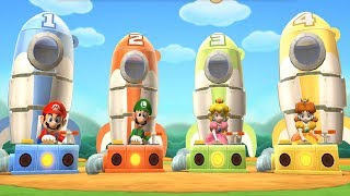 Super Mario Party: 9 Step It Up - Ghost Castle Peach vs Daisy vs Mario vs Luigi Master Difficulty