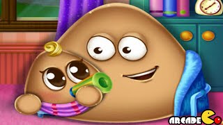 Pou Has a Baby Funny Pou Baby Caring Games