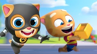 Talking Tom Gold Run - 3 Star Racoon Cannel Boss Gameplay Walkthrough HD