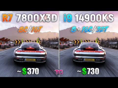 Core i9 14900KS vs Ryzen 7 7800X3D - Test in 10 Games