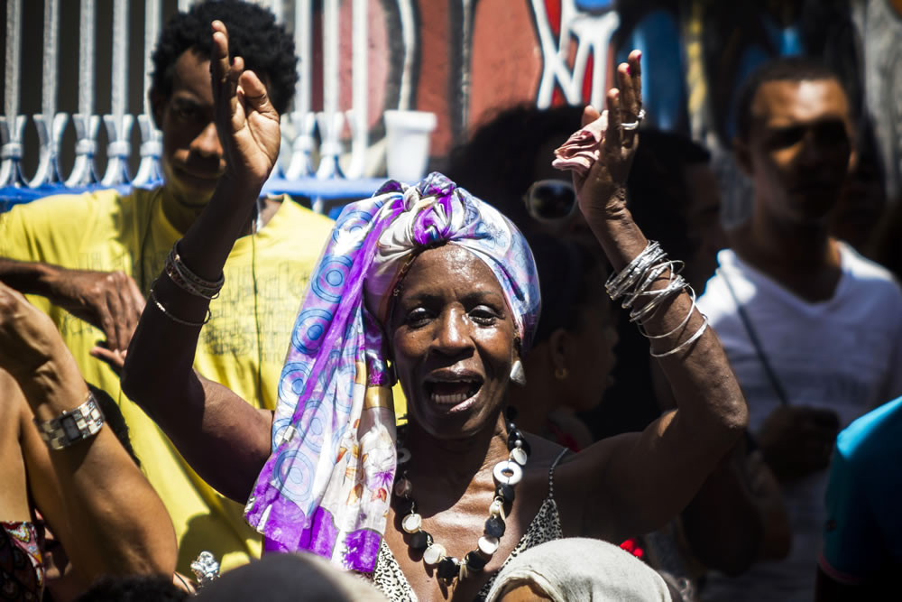 Community of rumbers from Callejón de Hamel celebrate their party every Sunday, Cayo Hueso, La Habana