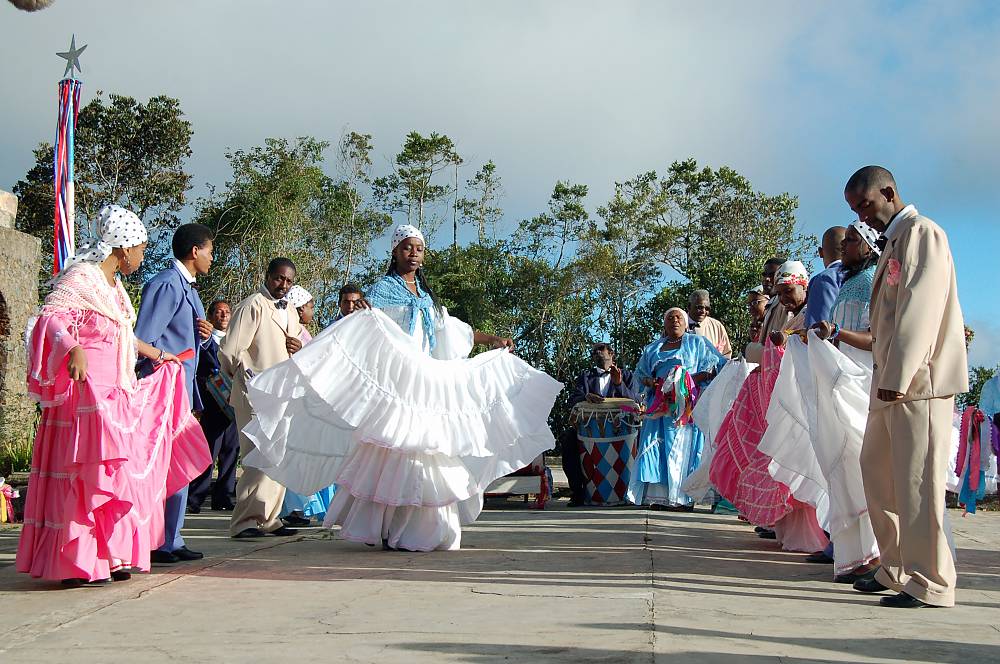 The dance, song and drumming style known as Tumba Francesa was brought to Cuba by Haitian slaves 