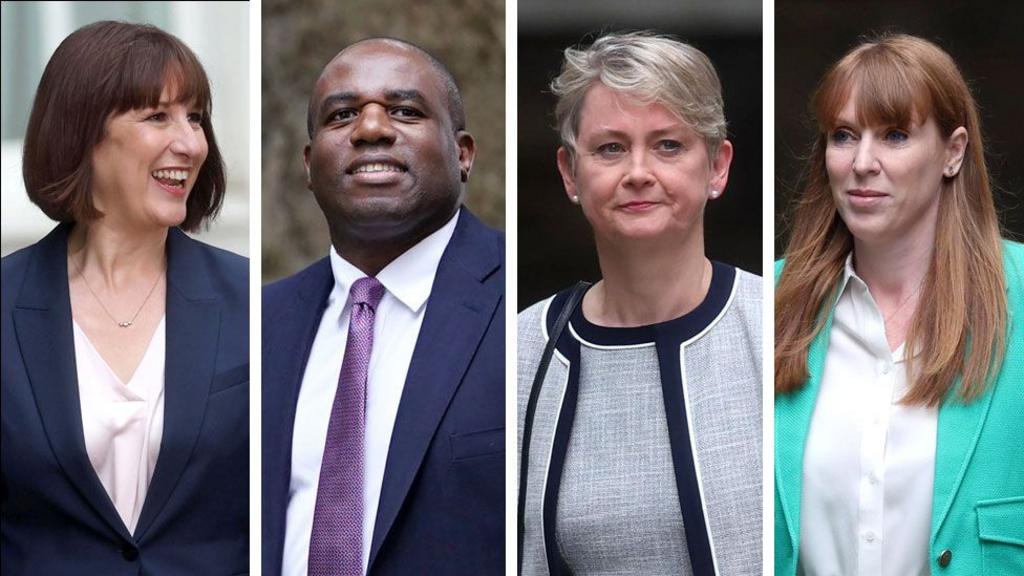 Rachel Reeves, David Lammy, Yvette Cooper and Angela Rayner