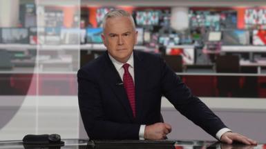 Huw Edwards working for the BBC