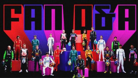 A graphic of the 2024 Formula 1 drivers