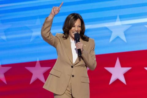 Kamala Harris at the DNC on Monday night