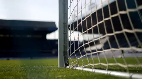 A picture of an EFL goalmouth 