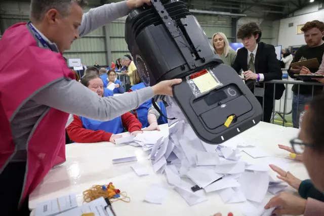 Vote counting begins