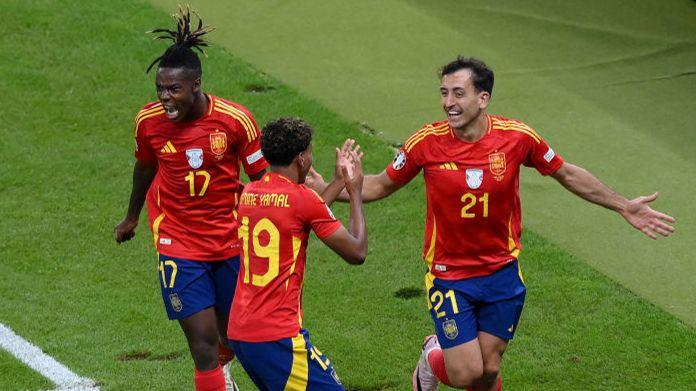 Spain celebrate