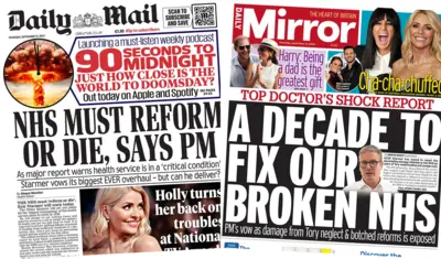 The Daily Mail and Daily Mirror