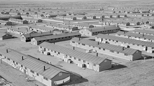 Casas en el campo de Amache, en una imagen de archivo.