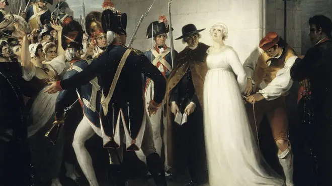 Marie Antoinette Being Taken to Her Execution on 16 October 1793, 1794. Artist: Hamilton, William (1751-1801)