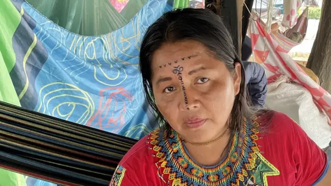 Margarita Pernía, mujer emebera desplazada por el conficto armado de Colombia