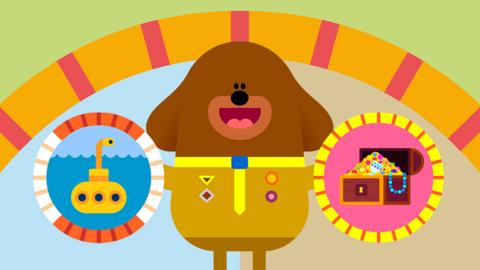 Hey duggee and the Squirrel Club Quest game.