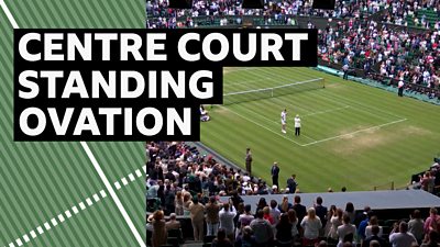 Murray gets Centre Court ovation from Wimbledon greats