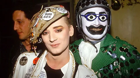 Boy George and Leigh Bowery (Credit: Brendan Beirne/ Shutterstock)