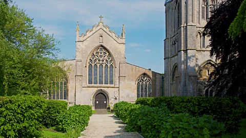 Alamy Morris believes he has found a clue in the stained glass at Long Sutton’s Church of St Mary (Credit: Alamy)