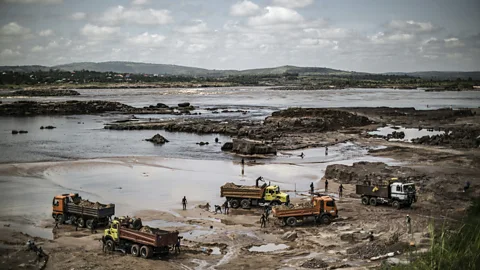 Getty Images Sand is extracted on an industrial scale from rivers, lakes and beaches around the world to meet the global demand (Credit: Getty Images)