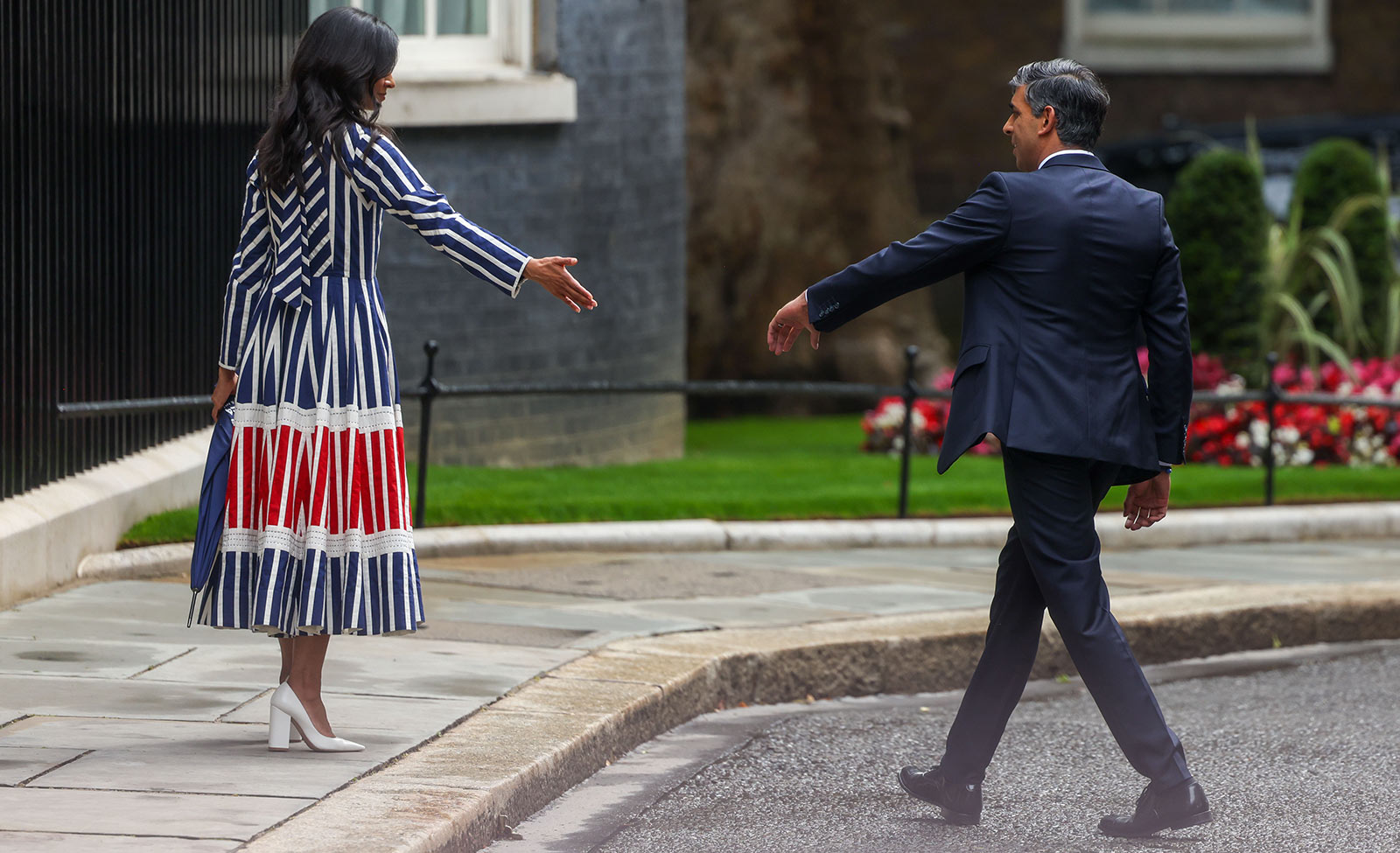 Rishi Sunak and his wife leaving 10 Downing Street - 5 July 2024