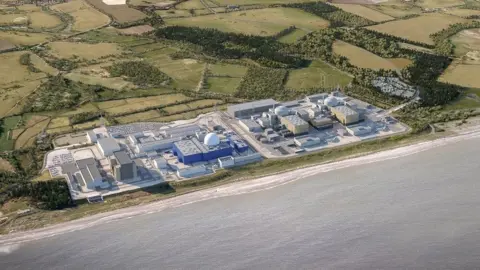 Sizewell C An artist's impression of Sizewell C nuclear power station