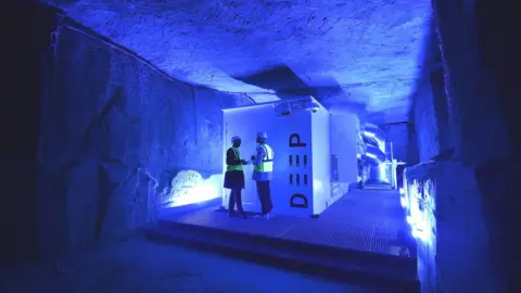 AFP A underground data centre in France