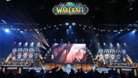 Getty Images Teams compete in the World of Warcraft Arena World Championship at Blizzcon in 2018