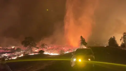 "Fire devil" in California 